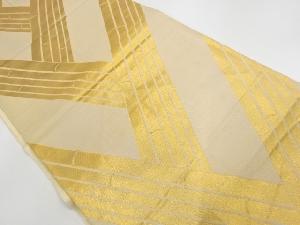アンティーク　抽象模様織り出し袋帯(材料)(サービス品)